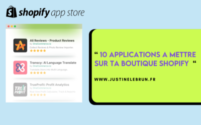 Les 10 meilleures applications Shopify pour augmenter tes ventes
